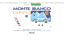 Tablet Screenshot of campingmontebianco.it